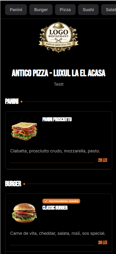 Smart Menu Template 2